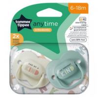 Tommee Tippee: AnyTime set de suzete cu bracke 2 bucăți (6-18 luni)