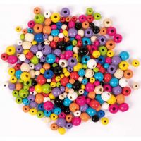 PlayBox: Mărgele de lemn colorate în formă de cilindru, diferite dimensiuni, pachet de 300 de bucăți - d/9/d95fec1fbd5f7d4793db8a85a1015cee41856120310a2ad3b1a46c491857d01e.jpg