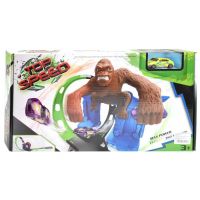 Top Speed: King-Kong 360° Pista de curse super buclă dublă cu figurină de gorilă și 1 mașină 1/64