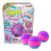 Craze Inkee: Set de 3 bile de baie vegane, colorate în culorile curcubeului - e/1/e11731fcfb4bc68a0bba8b97063e9f30a691f72ddd1d5cdb4bccd008d377f746.jpg