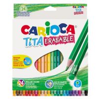 Tita creion colorat set 24 bucăți cu radieră - Carioca - e/2/e2755d31c970ade177fc87b060a7efb6e9ba858be349b97ec1f2fad5476e2775.jpg