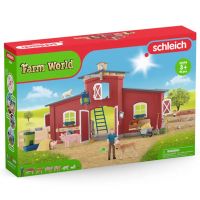 Schleich: Lumea Fermei - Set de joc cu grajd și animale (42606)