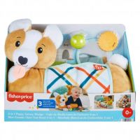 Fischer-Price: Corgie Puppy Crește cu mine pernă cu zornăitoare, dentiție și oglindă - Mattel
