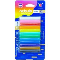 Nebulo: Set de plastilină colorată, 12 bucăți, 150g - e/8/e8d1c1781e154f6d76fdf6ca6e73241b471bf6338fd333d00526bed8be4e01b6.jpg