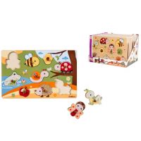 Eichhorn: Puzzle cu mânere din lemn cu animale, diverse variante 1 buc - Simba Toys