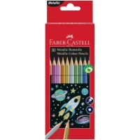 Faber-Castell: Set creioane colorate 10 bucăţi culori metal - f/5/f58c1f3fd236450f30533f64a679b419ebac9b0e655adcd307c29354b56acdd4.jpg