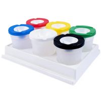 PlayBox: Set de pahare pentru spălat pensule cu suport, 6 bucăți - f/6/f6ed55058c733b29e479ad0b2aef17901a18acc6234c12e1b70618fa8681220c.jpg