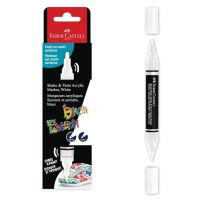 Faber-Castell: Black Edition Shake & Paint marker alb cu două capete, de 3 mm și 1 mm - f/a/Faber-Castell-Black-Edition-Shake-amp-Paint-marker-alb-cu-doua-capete-de-3-mm-si-1-mm-1.jpg