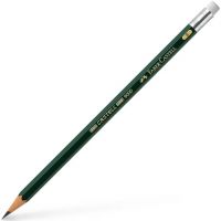Faber-Castell: Creion grafit Castell 9000 cu radieră, B - f/a/Faber-Castell-Creion-grafit-Castell-9000-cu-radiera-B-1.jpg