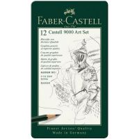 Faber-Castell: Set de 12 creioane grafit Castell 9000 în cutie metalică - f/a/Faber-Castell-Set-de-12-creioane-grafit-Castell-9000-in-cutie-metalica-1.jpg
