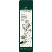Faber-Castell: Set de 6 creioane grafit Castell 9000 în cutie metalică - f/a/Faber-Castell-Set-de-6-creioane-grafit-Castell-9000-in-cutie-metalica-1.jpg