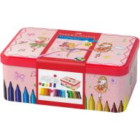 Faber Castell: Set de carioci Connector, 33 bucăți, în cutie metalică cu model balerină - f/a/Faber-Castell-Set-de-carioci-Connector-33-bucati-in-cutie-metalica-cu-model-balerina-1.jpg