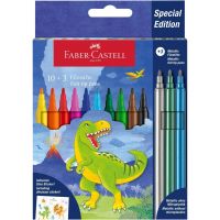 Faber-Castell: Set de carioci cu dinozauri, 10+3 bucăți - f/a/Faber-Castell-Set-de-carioci-cu-dinozauri-10-3-bucati-1.jpg