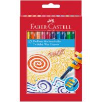 Faber-Castell: Set de creioane cerate Twist, 12 bucăți - f/a/Faber-Castell-Set-de-creioane-cerate-Twist-12-bucati-1.jpg