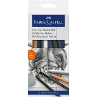 Faber-Castell: Set de schiță cu cărbune pentru desen, 7 bucăți - f/a/Faber-Castell-Set-de-schita-cu-carbune-pentru-desen-7-bucati-1.jpg