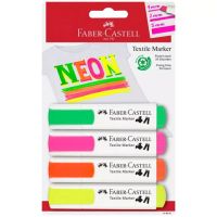 Faber-Castell: Neon culoare textil marker set 4 bucăți - f/a/faber-castell-neon-culoare-textil-marker-set-4-bucati.jpg