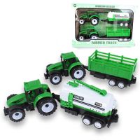 Farm Truck: Set tractor verde din două părți cu remorcă - f/a/farm-truck-set-tractor-verde-din-doua-parti-cu-remorca.jpg