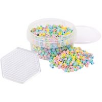 PlayBox: mărgele MIDI pastel termoadezive de 5 mm, set de 1000 bucăți cu placă hexagonală - f/b/fb7a39208be7ac3462c001de322ff04051d58687c739cd485c2afd97eb13b755.jpg