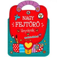 Puzzle mare - caiet cu autocolante pentru fete