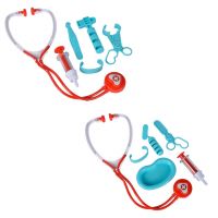 Geanta medicului cu stetoscop in două variante, 7 bucăți - Simba Toys