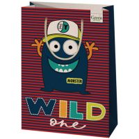 Green Grass Wild One monstru pungă cadou dimensiune mare 24x9x34cm - g/r/green-grass-wild-one-monstru-punga-cadou-dimensiune-mare-24x9x34cm.jpg