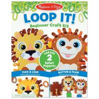 Înfășoară! Set creativ de marionete cu animale sălbatice - Melissa & Doug