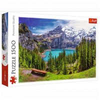 Lacul Oeschinen din Alpi, Elveția 1500 bucăți premium puzzle - Trefl - l/a/lacul-oeschinen-din-alpi-elvetia-1500-bucati-premium-puzzle-trefl.jpg