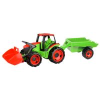 LENA: Tractor gigant verde-rosu cu remorcă 107cm - l/e/lena-tractor-gigant-verde-rosu-cu-remorca-107cm.jpg