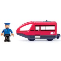 Locomotivă electronică modernă roşie - Woodyland