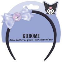 Luna: Bentita de păr cu fundă, model Kuromi - l/u/Luna-Bentita-de-par-cu-funda-model-Kuromi-1.jpg