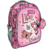 Luna: Ghiozdan școlar Must Team cu fluturi, colțuri rotunjite, 3 compartimente, rucsac 32x18x43cm - l/u/Luna-Ghiozdan-scolar-Must-Team-cu-fluturi-colturi-rotunjite-3-compartimente-rucsac-32x18x43cm-1.jpg