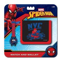 Luna: Set ceas digital și portofel Spider-Man
