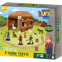 Luna: Set de joacă cu animale Jasper Land Farm, 37 piese