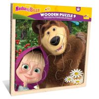Masha și Ursul puzzle din lemn cu ramă, 9 piese - Lisciani - m/a/Masha-si-Ursul-puzzle-din-lemn-cu-rama-9-piese--Lisciani-1.jpg
