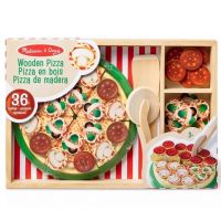 Melissa & Doug: Set de joacă din lemn - Petrecere cu pizza - Spin Master
