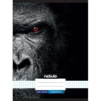 Nebulo: Caiet format A/4, cu pătrățele, broșat, cu model de gorilă, 87-32 - n/e/Nebulo-Caiet-format-A-4-cu-patratele-brosat-cu-model-de-gorila-87-32-1.jpg