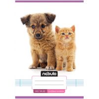 Nebulo: Caiet liniat capsat pentru clasa I cu model de cățeluș și pisicuță 14-32 A/5 - n/e/Nebulo-Caiet-liniat-capsat-pentru-clasa-I-cu-model-de-catelus-si-pisicuta-14-32-A-5-1.jpg