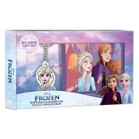 Pachet cadou portofel Frozen cu breloc