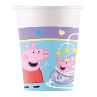 Pahare de hârtie Peppa Pig, set de 8 bucăți, 200 ml - p/a/Pahare-de-hartie-Peppa-Pig-set-de-8-bucati-200-ml-1.jpg