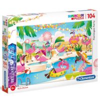 Party Flamingo 104 bucăți puzzle - Clementoni - p/a/party-flamingo-104-bucati-puzzle-clementoni.jpg
