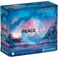 Peace Puzzle: Albastru deschis 500 bucăți puzzle - Clementoni - p/e/peace-puzzle-albastru-deschis-500-bucati-puzzle-clementoni.jpg