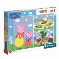 Peppa Pig 3x48 bucăți puzzle set - Clementoni - p/e/peppa-pig-3x48-bucati-puzzle-set-clementoni.jpg