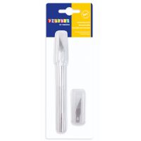 PlayBox: Cutter metalic cu lame suplimentare de 14,5 cm.