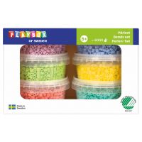 PlayBox: Mărgele MIDI de 5 mm care se pot călca, în 6 culori pastelate, 6000 bucăți