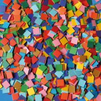PlayBox: Mozaic de hârtie în culori de bază, set de 10000 bucăți, 10x10mm