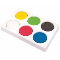 PlayBox: Paletă de culori cu 6 discuri de vopsea de 44mm.