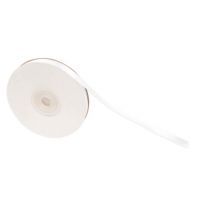 PlayBox: Panglică satinată albă, 10mm, 30m