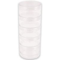 PlayBox: Recipient de depozitare transparent cu etaje, 15 cm.