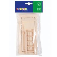 PlayBox: Set Mini Elf cu ușă, scară și cutie poștală.