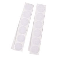PlayBox: Set de 12 benzi autoadezive albe cu arici, 20mm